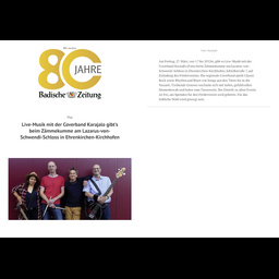 Zämmekumme am Schloss - Badische Zeitung 25. März 2026